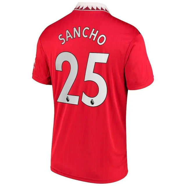 Camisa Manchester United I 22/23 - Adidas Torcedor Masculina Personalizada SANCHO N° 25