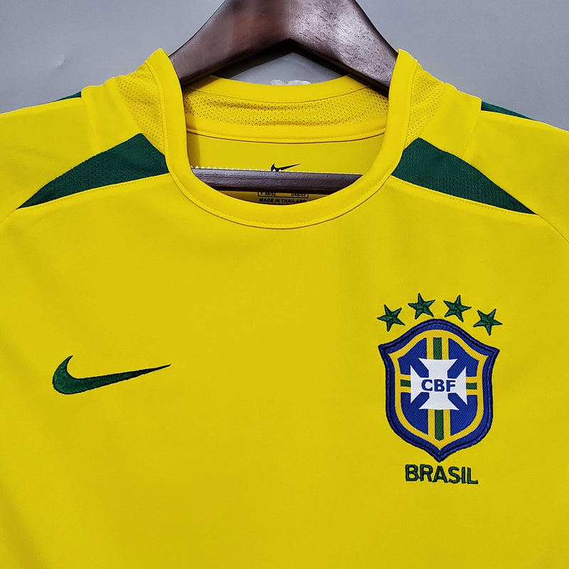 Camisa Retrô Seleção Brasil 2002/02 Home