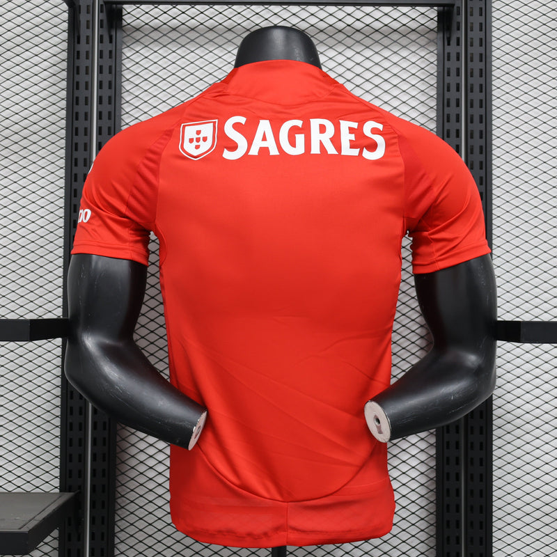 Camisa Benfica Home 2024/25 Jogador Adidas Masculino - Vermelha e Branca