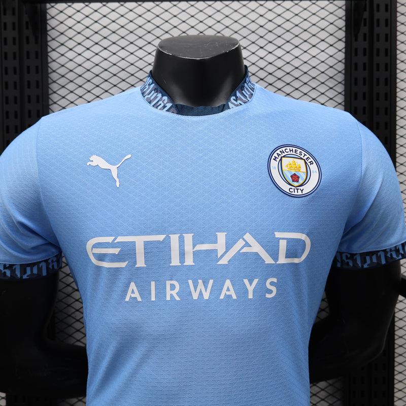 CAMISA VERSÃO PLAYER DO MANCHESTER CITY 24/25 TRADICIONAL