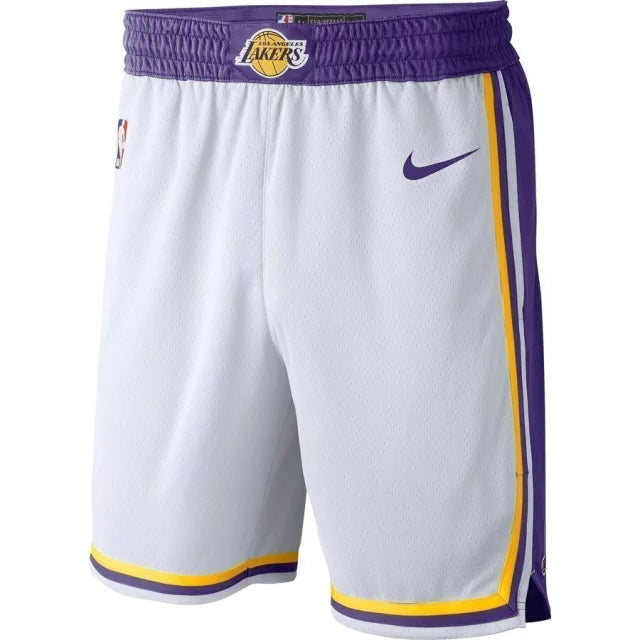 Bermuda NBA Los Angeles Lakers Nike Authentic - Branca